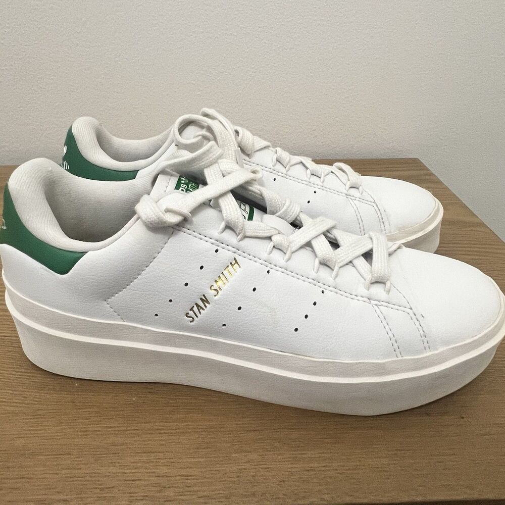 Adidas Stan Smith Bonega White Green Women’s Size 7.5 GY9310
